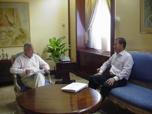 El presidente Valcárcel se compromete con el alcalde a impulsar la celebración del Año Jubilar de Santa Eulalia en Totana y agilizar la ejecución de importantes infraestructuras para el municipio en esta legislatura, Foto 1