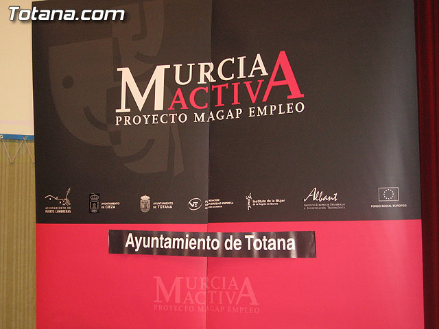 SE PRESENTA A LAS ASOCIACIONES DE TOTANA EL PROYECTO MAGAP-EMPLEO EN UN ACTO DE INAUGURACIÓN EN EL CENTRO SOCIOCULTURAL LA CÁRCEL - 1