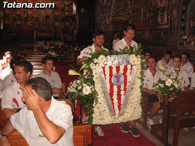 EL OLMPICO DE TOTANA REALIZ UNA OFRENDA FLORAL A LA PATRONA DE TOTANA, SANTA EULALIA. - 26