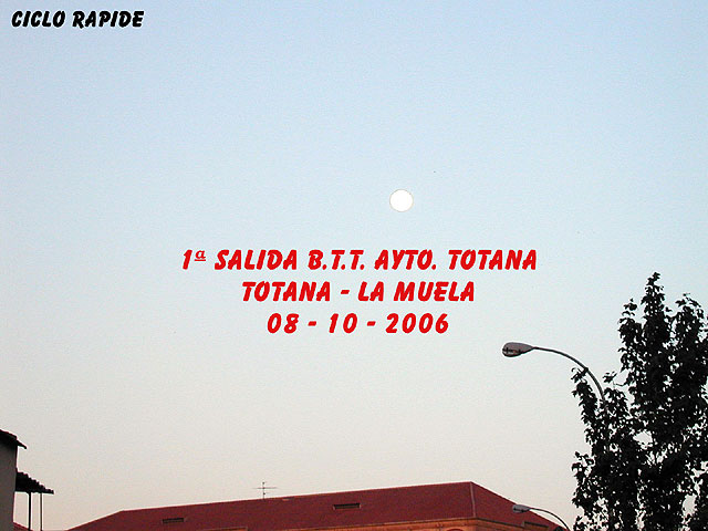 1ª SALIDA B.T.T. AYTO.TOTANA. TOTANA, SIERRA DE LA MUELA - 1