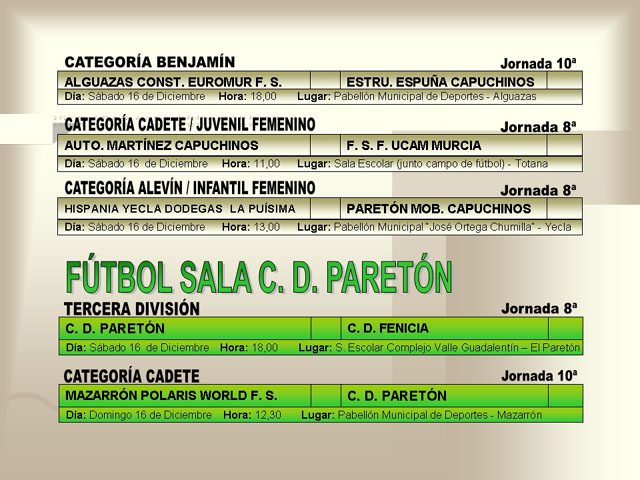 AGENDA DEPORTIVA (14/12/2006) - 5