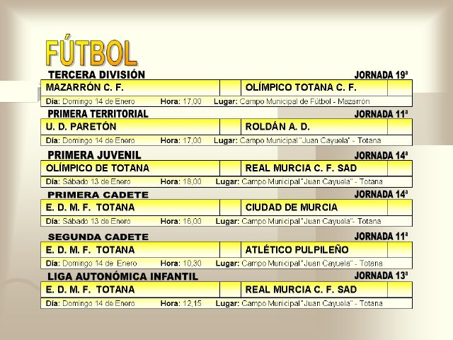 AGENDA DEPORTIVA (12/01/2007) - 1