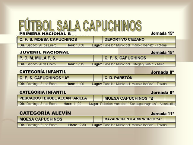 AGENDA DEPORTIVA (19/01/2007) - 3