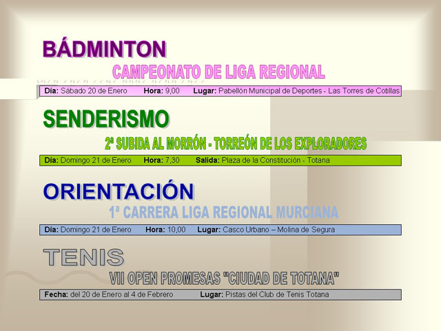 AGENDA DEPORTIVA (19/01/2007) - 7