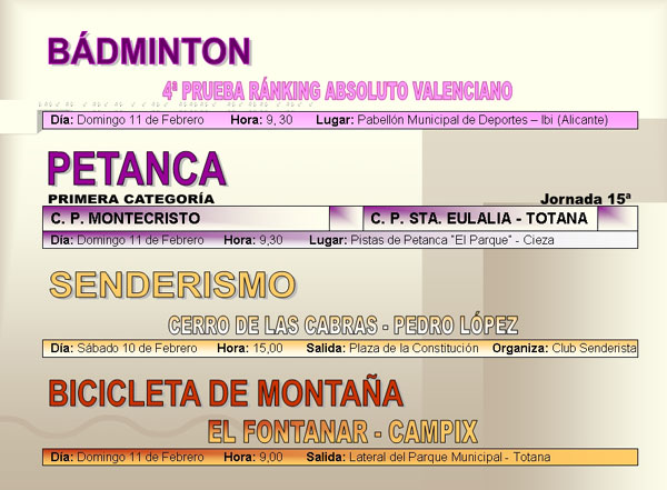 AGENDA DEPORTIVA (09/02/2007) - 6