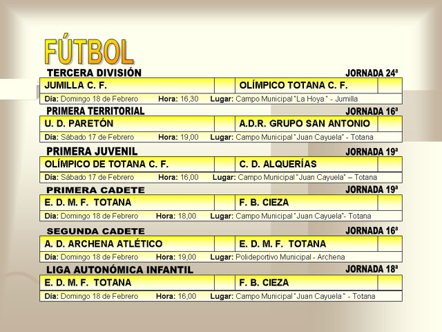 AGENDA DEPORTIVA (16/02/2007) - 1