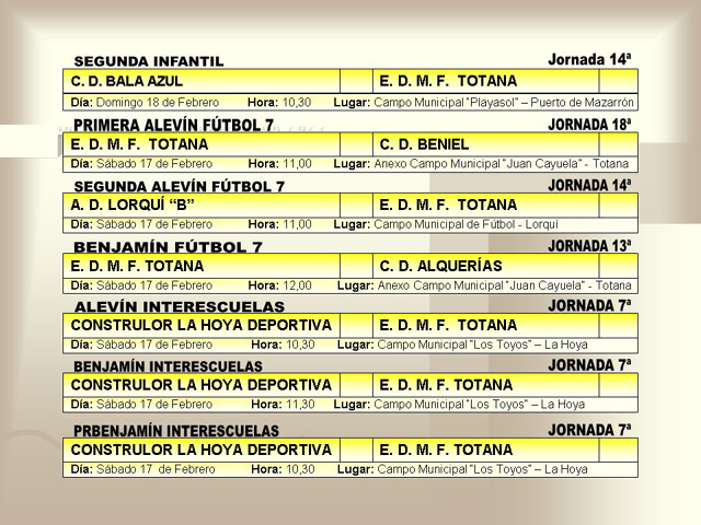 AGENDA DEPORTIVA (16/02/2007) - 2