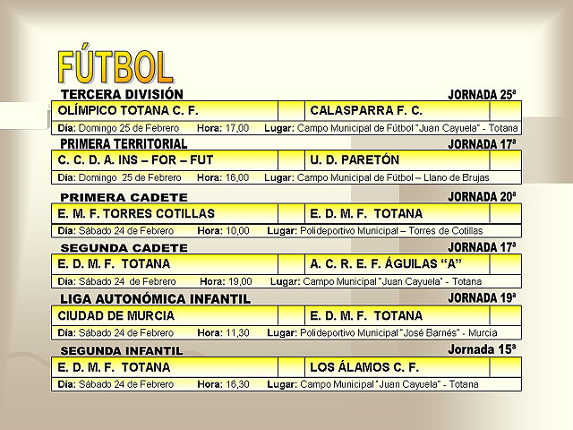 AGENDA DEPORTIVA (23/02/2007) - 1