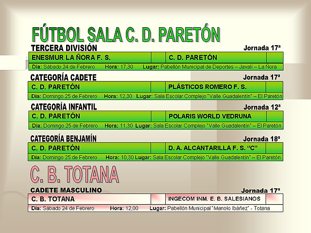 AGENDA DEPORTIVA (23/02/2007) - 4