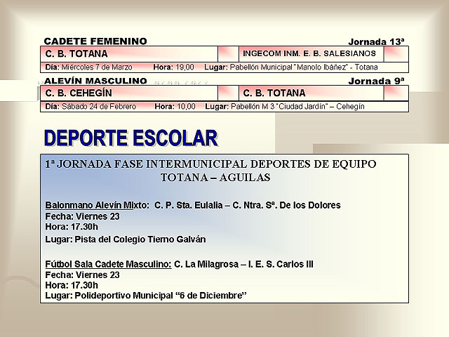 AGENDA DEPORTIVA (23/02/2007) - 5