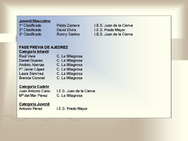 RESULTADOS DEPORTIVOS (26/02/2007) - 6 RESULTADOS DEPORTIVOS (26/02/2007) - 6
