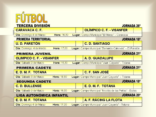 AGENDA DEPORTIVA (02/03/2007) - 1