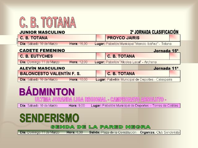 AGENDA DEPORTIVA (09/03/2007) - 5