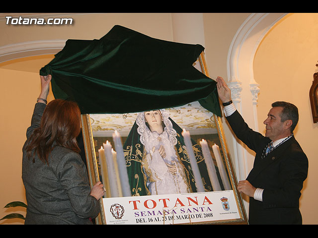 ACTO OFICIAL DE PRESENTACIN DEL CARTEL DE LA SEMANA SANTA2008 QUE ILUSTRA UNA BELLA IMAGEN DE LA SANTSIMA VIRGEN DE LA ESPERANZA    - 87