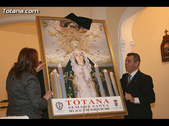 ACTO OFICIAL DE PRESENTACIN DEL CARTEL DE LA SEMANA SANTA2008 QUE ILUSTRA UNA BELLA IMAGEN DE LA SANTSIMA VIRGEN DE LA ESPERANZA    - 88