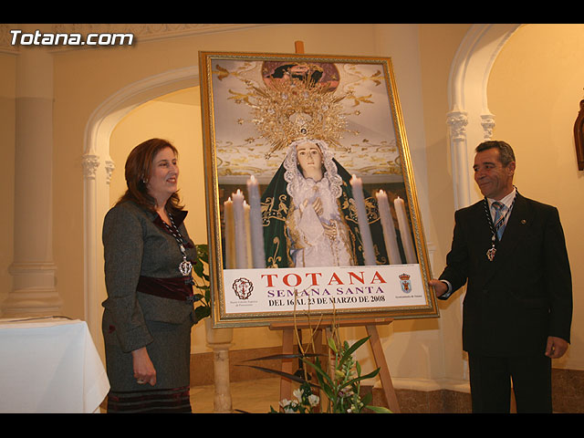 ACTO OFICIAL DE PRESENTACIN DEL CARTEL DE LA SEMANA SANTA2008 QUE ILUSTRA UNA BELLA IMAGEN DE LA SANTSIMA VIRGEN DE LA ESPERANZA    - 93