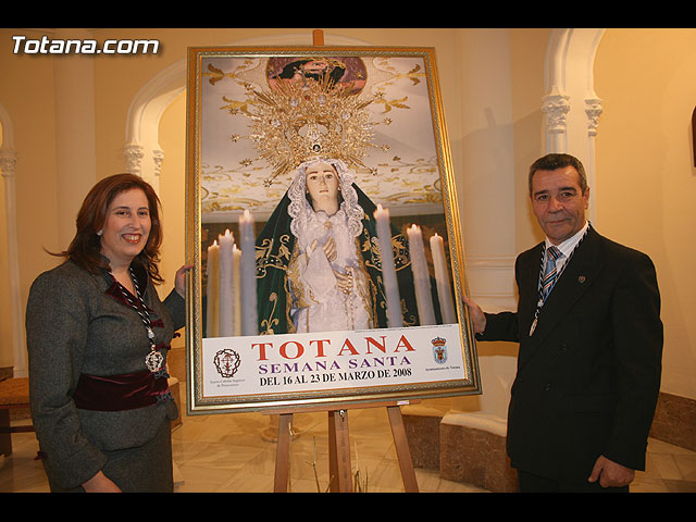 ACTO OFICIAL DE PRESENTACIN DEL CARTEL DE LA SEMANA SANTA2008 QUE ILUSTRA UNA BELLA IMAGEN DE LA SANTSIMA VIRGEN DE LA ESPERANZA    - 126