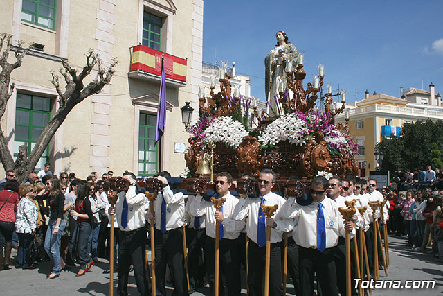 JUEVES SANTO - TRASLADO DE LOS TRONOS A LA PARROQUIA DE SANTIAGO  - 2009 - 320