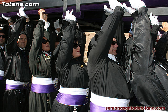 Procesin Viernes Santo maana 2010 - Reportaje I (Salida y recogida I) - 253