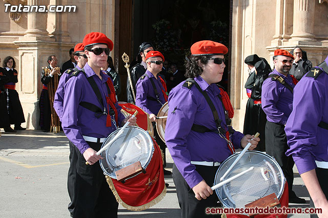 Procesin Viernes Santo maana 2010 - Reportaje I (Salida y recogida I) - 291