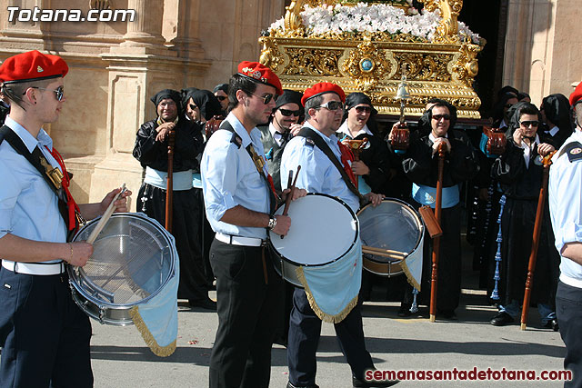 Procesin Viernes Santo maana 2010 - Reportaje I (Salida y recogida I) - 341