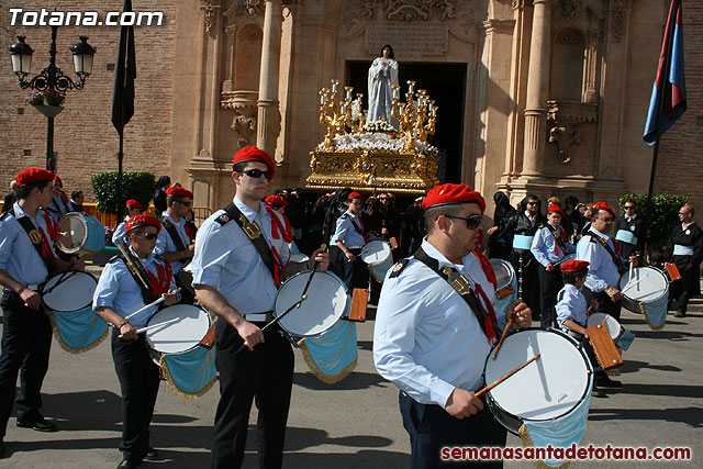 Procesin Viernes Santo maana 2010 - Reportaje I (Salida y recogida I) - 347