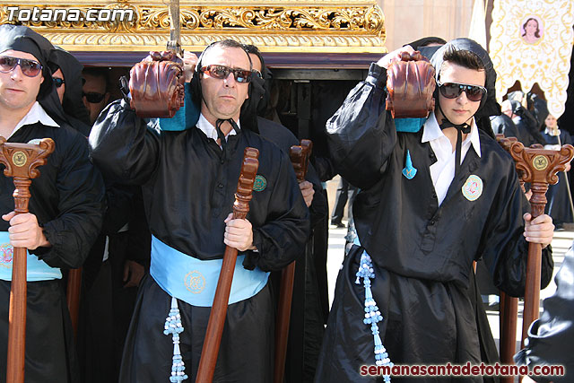 Procesin Viernes Santo maana 2010 - Reportaje I (Salida y recogida I) - 361