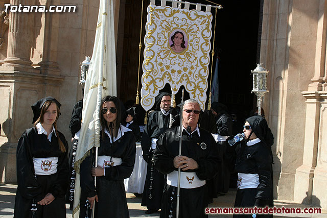 Procesin Viernes Santo maana 2010 - Reportaje I (Salida y recogida I) - 376