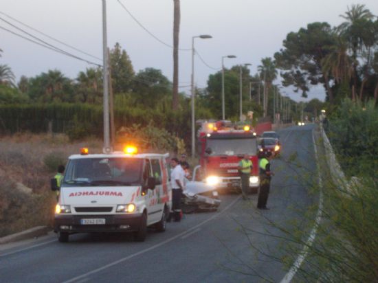 Un accidente en la Carretera de La Santa-Aledo el lunes 21 de agosto se salda con dos heridos, Foto 1