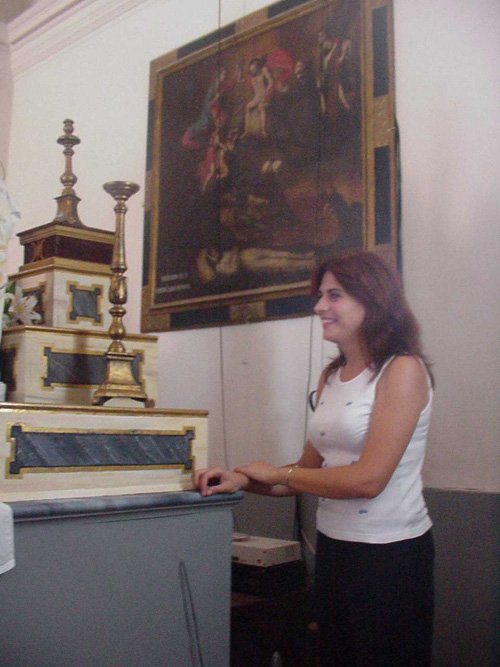 El consistorio pide subvención a Cultura para restaurar el cuadro de «Las ánimas en el Purgatorio» del cementerio , Foto 1