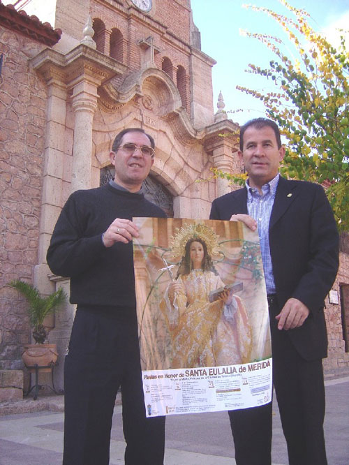 El cartel anunciador de los actos religiosos de las fiestas de Santa Eulalia fue presentado, Foto 1