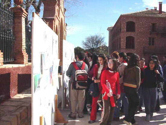 Alumnos de 1 de ESO de los institutos Juan de la Cierva y Prado Mayor plantan pinos en La Santa, Foto 2